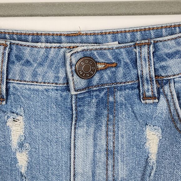 BDG Distressed Denim Mini Skirt Size Small - Picture 3 of 6